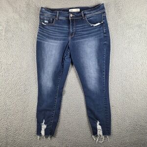 BKE Buckle Jeans Womens 33 (35x26) Blue Gabby High Rise Curvy Fit Ankle Skinny